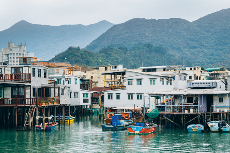 Heritage elements of Tai O, including historical buildings